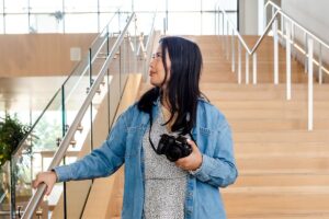 girl with camera